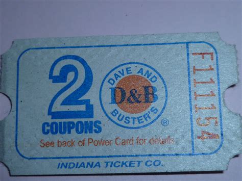 Dave And Busters Tickets