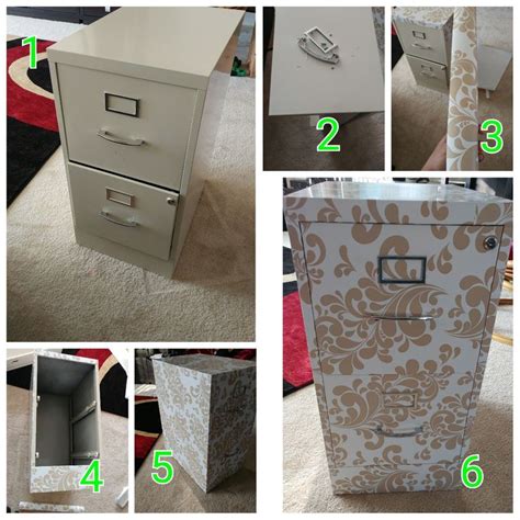 I spent a lot of lunch hours, weekend nights, and downtime working with contact paper. DIY File cabinet cover using decorated contact paper ...