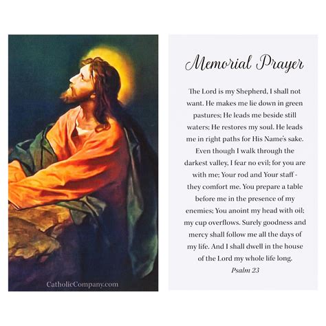 Memorial Prayer Card The Catholic Company®