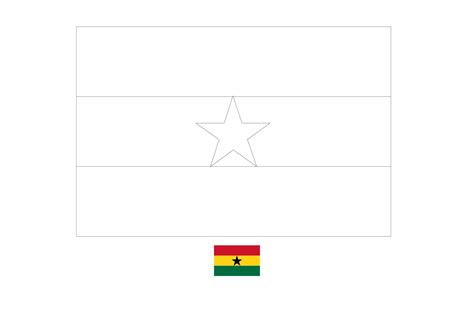 Ghana Flag Coloring Page Flag Coloring Pages Free Coloring Sheets