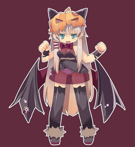 Zankuro Original Girl Aqua Eyes Bat Wings Bow Clenched Hand Clenched Hands Female Focus