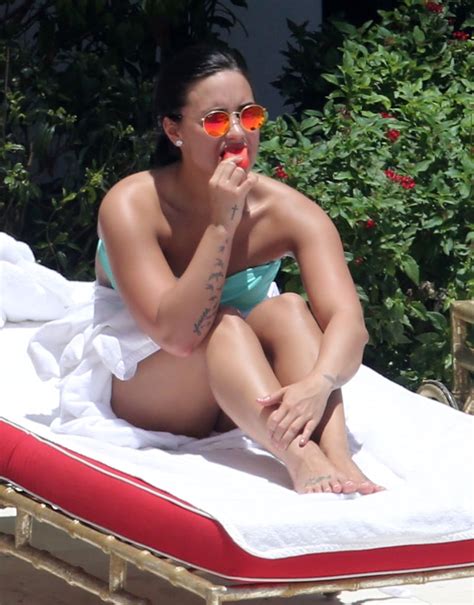 Demi Lovato Bikini Pictures June 2016 Popsugar Celebrity