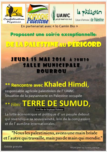 Zeitpunkt innerhalb eines wiederkehrenden zeitrahmens (16. rencontre avec Khaled HIMDI jeudi 15 mai à Bourrou - ATTAC Dordogne
