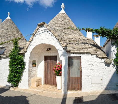 Trulli Of Alberobello Puglia Italy Typical Houses Built With Dry