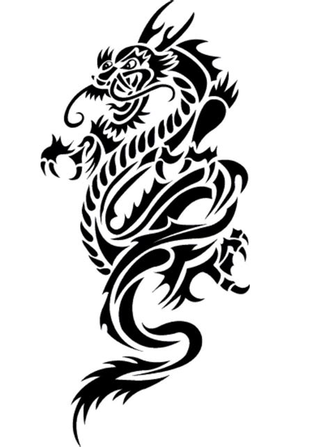 Majin vegeta dragon ball z dragon ball dragon ball gt. Black And White Dragon Tattoos - Cliparts.co