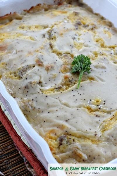 Sausage And Gravy Breakfast Casserole