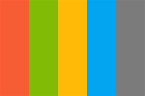 Microsoft Logo Color Palette