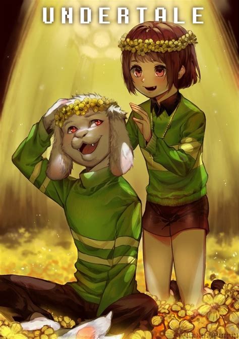 Undertale Another Puppets Chara X Asriel By Undertaleanother On