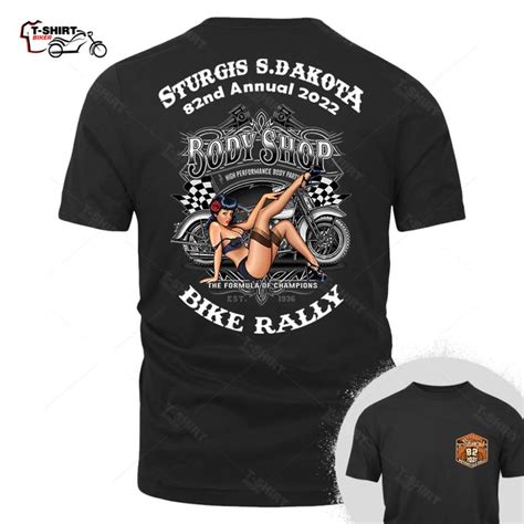 Sturgis Biker Rally Pinup Girl T Shirt Tshirt Biker