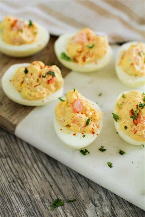Wonderful idea to grill the shrimp—and such fun that your dh has a signature dish! Instant Pot Easy Deviled Eggs With Shrimp · The ...
