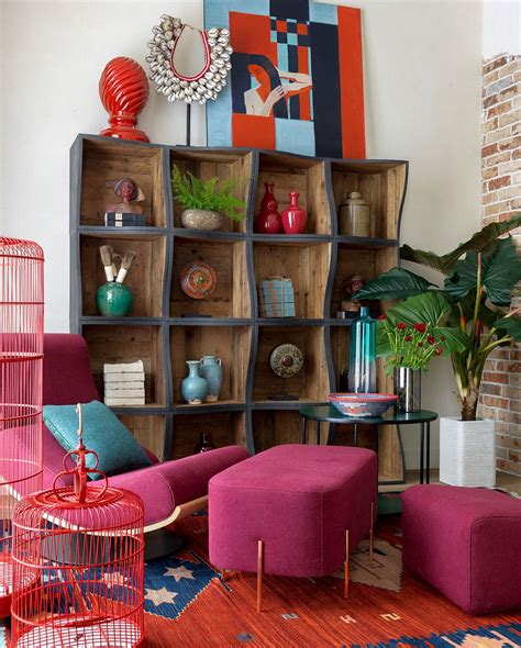 Quirky Colourful Interior With Unique Lighting Schemes Colorful