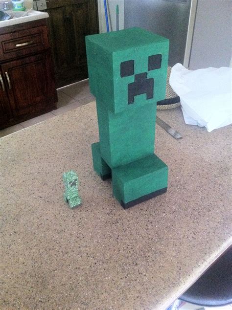 Creeper From Minecraft Diy 40cm Tall Perfect For Room Decoration