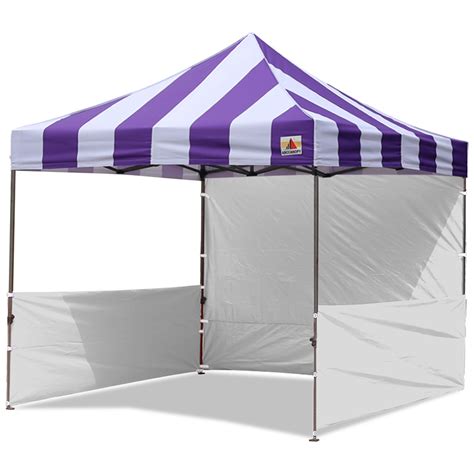 The everbilt commercial 10 ft. AbcCanopy Carnival 10x10 Purple With White Walls Pop Up ...