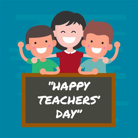 Happy Teachers Day Greeting Vector Illustration 203043 Vector Art At