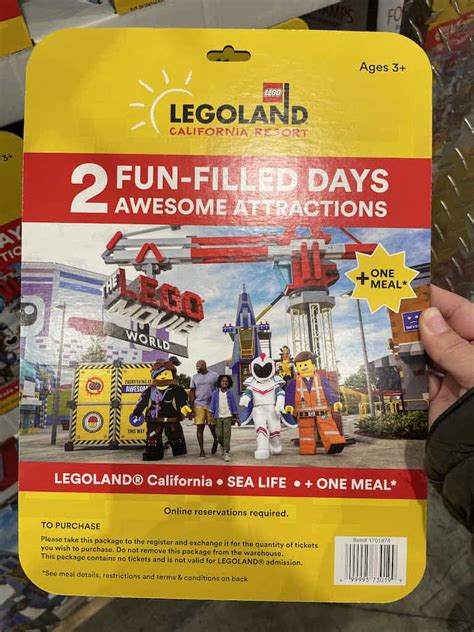 Legoland Ticket Costco Any Tots