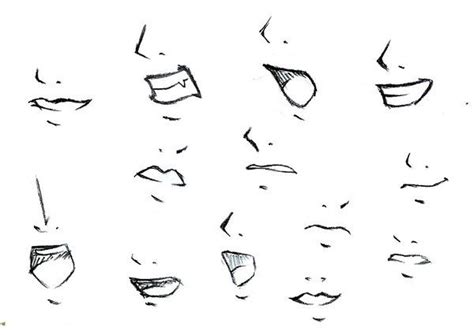 How To Draw Mouths By Tokatoka On Deviantart Anime Nose Nose