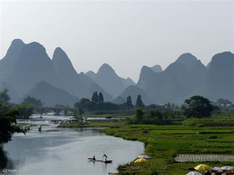 Xingping Ancient Town Bamboo Rafting Ticket From Guilin Klook
