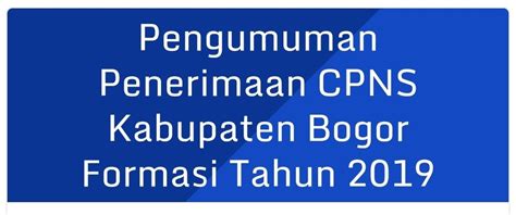 Contoh Surat Lamaran Cpns 2019 Kabupaten Bogor