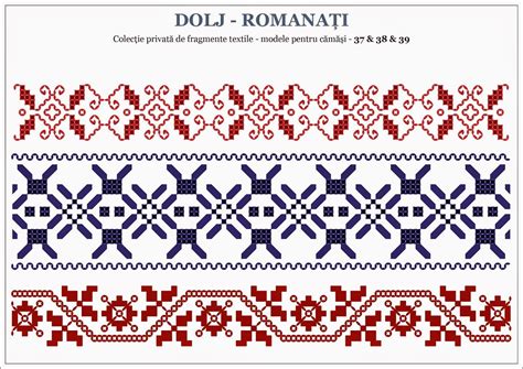 Motive Traditionale Romanesti OLTENIA Dolj Romanati Cross Stitch Borders Folk Embroidery