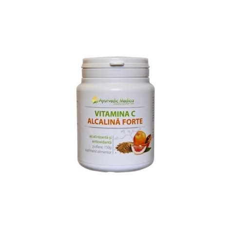 Vitamina C Alcalina Forte Pulbere 150g Ayurvedic Medica Paradisul Verde