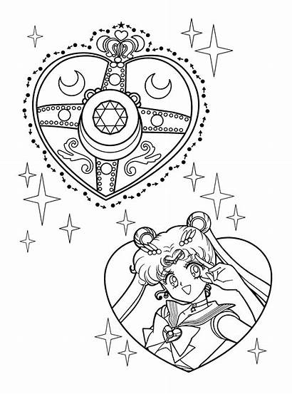 Moon Sailor Coloring Pages Printable Anime Related