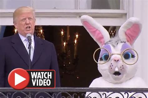Donald Trump Easter Bunny Steals Show At White House Egg Roll Daily Star