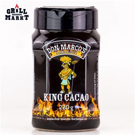 King Cacao Don Marcos Barbecue Rub Trockengewürz Streu Dose 220g Grillmarkt Radebeul