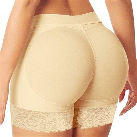 Womens Seamless Butt Lifter Padded Lace Panties Enhancer Underwear Shaper Control Briefs
