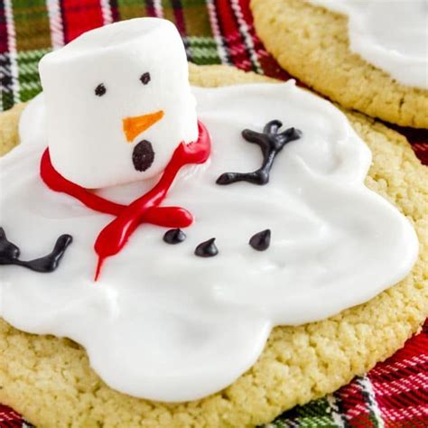 Melted Snowman Sugar Cookies Melted Snowman Cookies Favorite Sugar