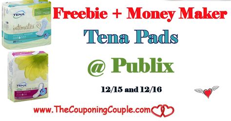 Tena Pads Money Maker Publix 1215 And 1216 Two Days Only Tena