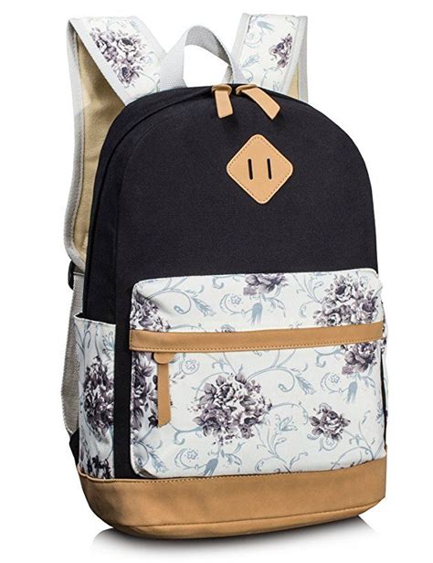 Leaper Backpack For Girls Floral College Bookbags Laptop Backpack