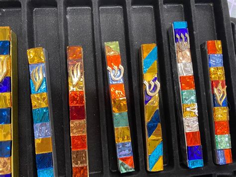 Mosaic Mezuzahs Modern Mezuzah With Case Mezuzah With Etsy