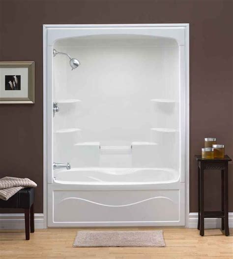 Liberty 60 Inch 1 Piece Acrylic Tub And Shower Whirlpool Left Hand