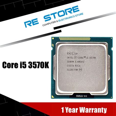 Intel Core I5 3570k 34ghz 6mb 50gts Sr0pm Lga 1155 Cpu Processor