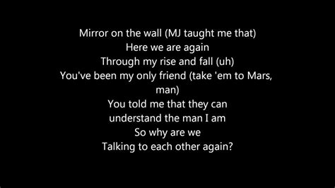 Lil Wayne Ft Bruno Mars Mirrors Lyrics Youtube