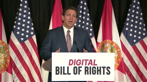 Watch Live Gov Ron Desantis Delivers Remarks On ‘digital Bill Of