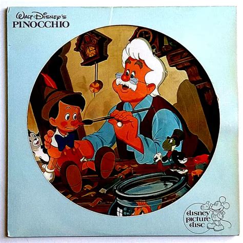 Walt Disney Pinocchio Soundtrack Picture Disc Vinyl Lp Disneyland