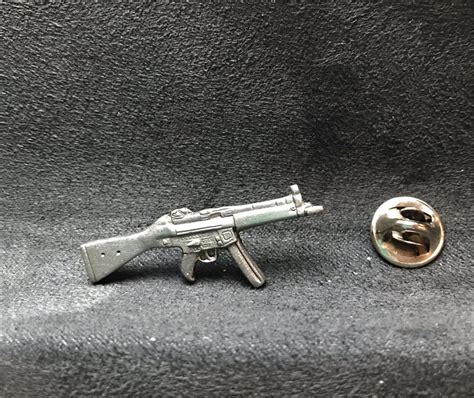 Heckler And Koch Original Hk Collectable Pin Hk Mp5 Right Silver