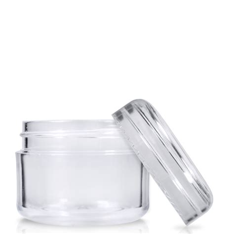 30ml Clear Plastic Cosmetic Jar With Lid Ampulla Cosmetic Jars
