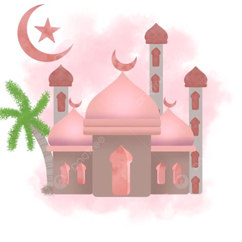 Ramadan Mosque Hd Transparent Watercolor Ramadan Mosque And Moon
