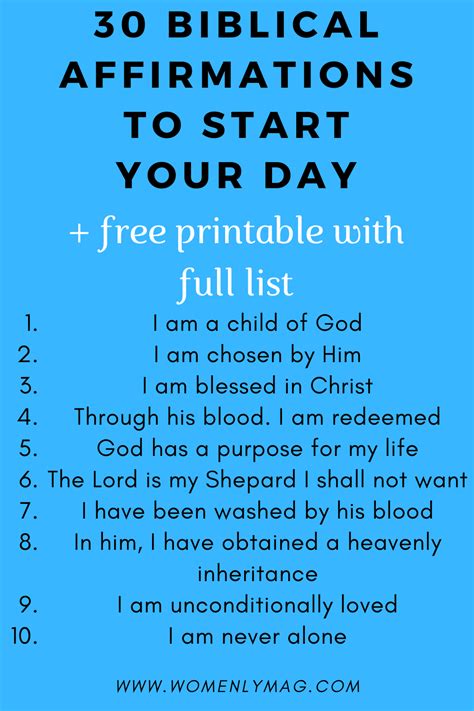 Printable Biblical Affirmations Printable Word Searches