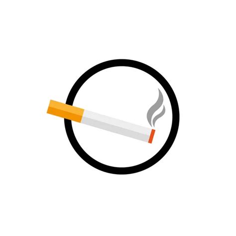 Zone Fumeurs Vecteur Et Icône De Fumée Dans Le Cercle Vert — Image