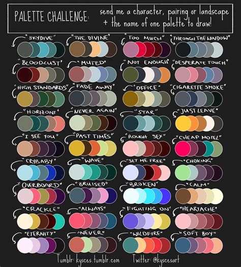 Best 9 Color Pallet Ideas Skillofkingcom Color Palette Challenge