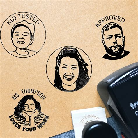 Face Stamp Make A Stamp In Your Likeness Custom Portrait Etsy