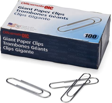 Officemate Giant Paper Clips Pack Of Boxes Of Clips Each Clips Total