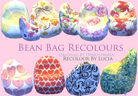 The Sims 4 Custom Content Bean Bags Opmprint