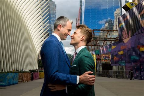 Same Sex Rooftop Wedding In New York City David Perlman Photography