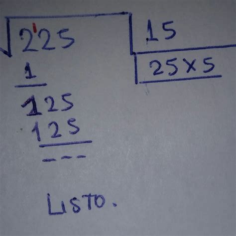Qual é A Raiz De 225