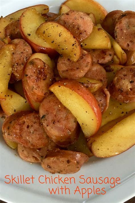 Johnsonville apple chicken sausage sweet and sour stir fryjohnsonville sausage. Skillet Chicken Sausage with Apples - this recipe is sure to be a family favorite. … | Chicken ...