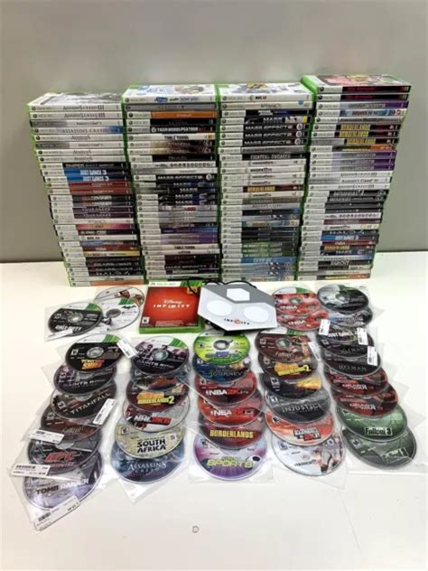 Lot Of 163 Microsoft Xbox 360 Games Halo 3 Gears Of War 3 Tomb